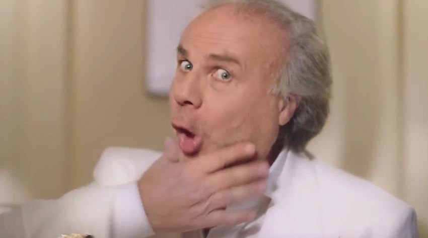 Modello TheFork pubblicità con Jerry Calà con Foto - Testimonial Spot Pubblicitario TheFork 2017