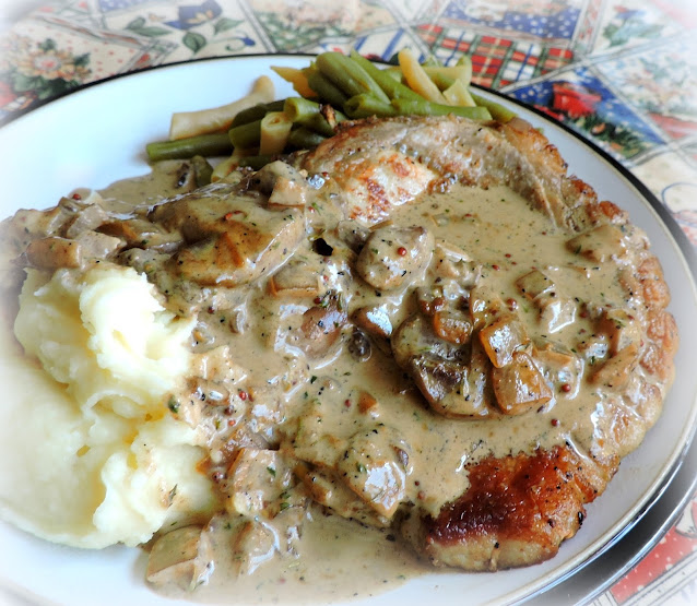 Pork Chops & Mushroom Gravy