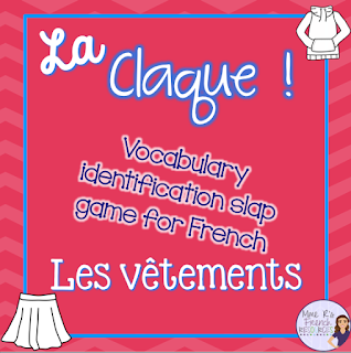 Frenchclothinggame CheckoutthisfunandengaginggameforFrenchclothingvocabulary!Yourstudentswillloveit!Clickheretoseehowtoplay.
