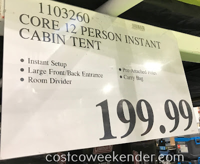 Deal for the Core 12 Person Instant Cabin Tent at Costco