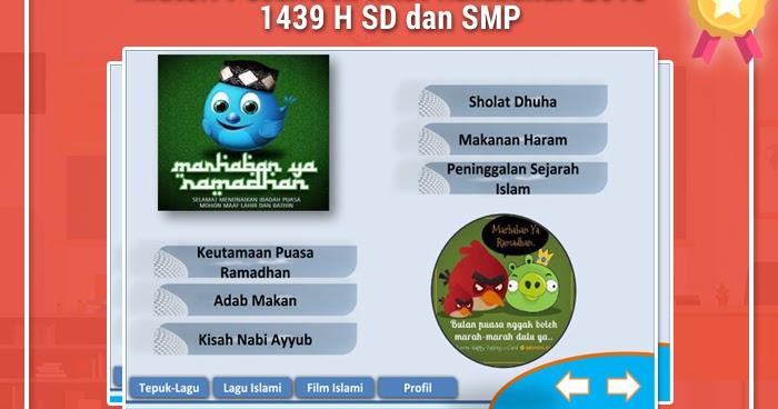 Materi Pesantren Kilat Ramadhan 2018 1439 H SD dan SMP