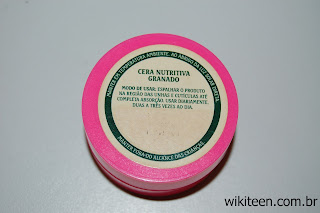 cera nutritiva para unhas e cutículas granado pharmacias pink