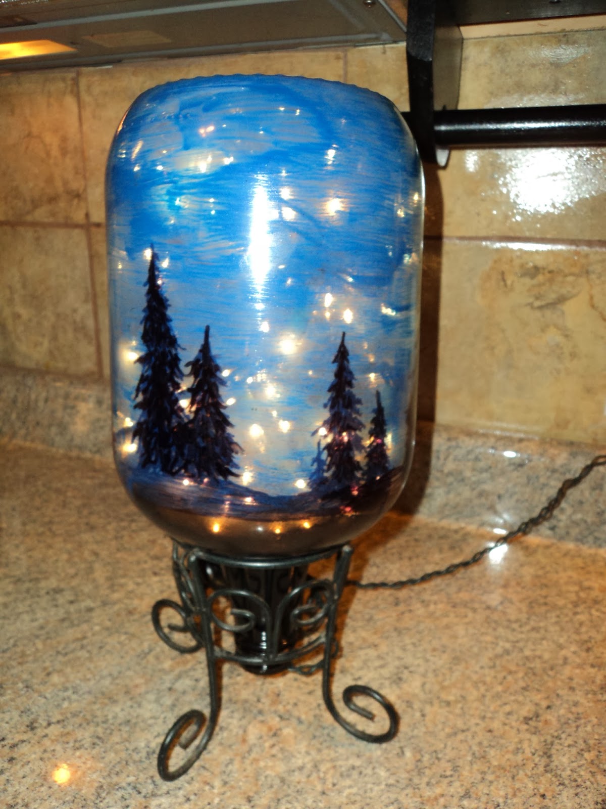 water bottle night light