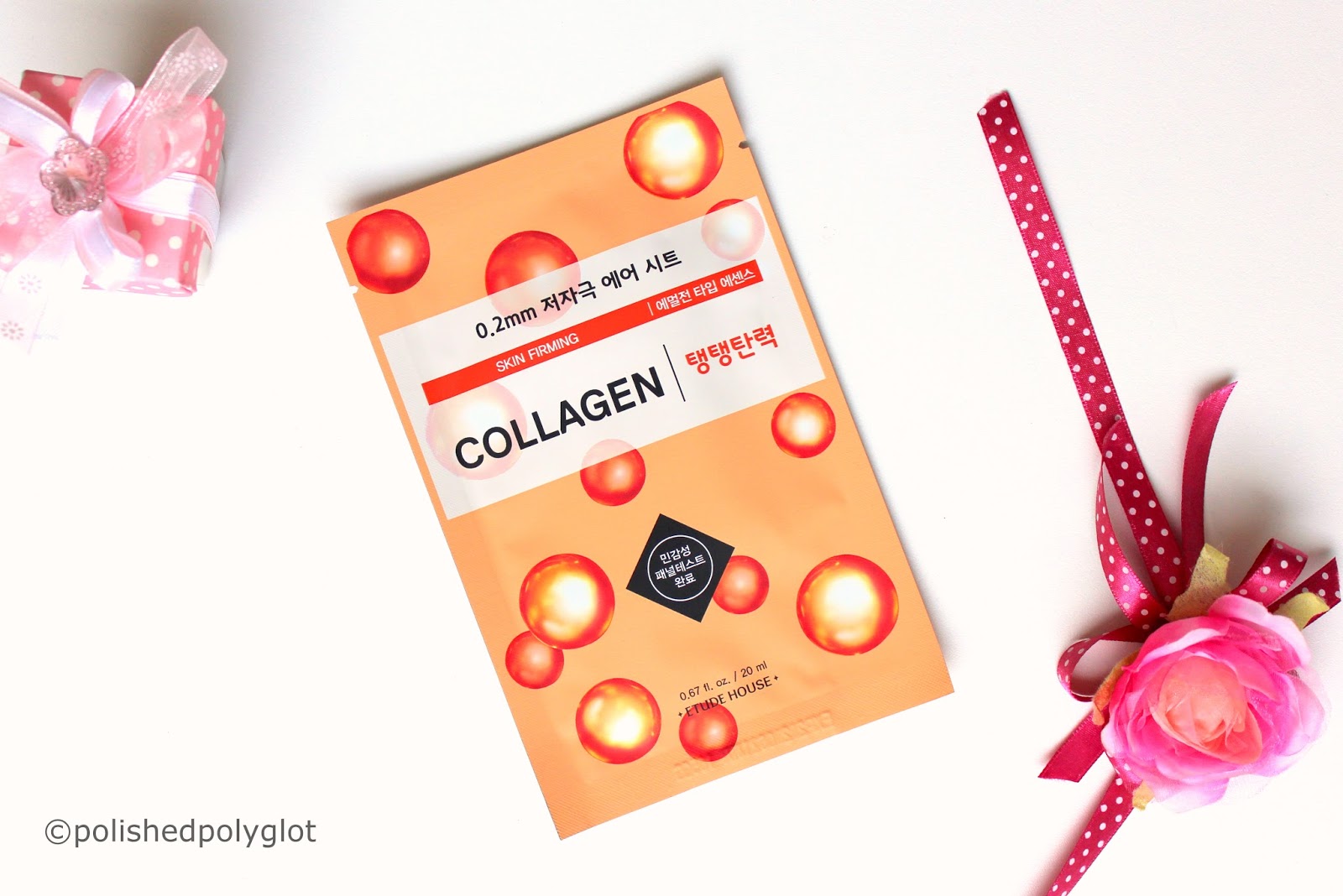 Korean Beauty │ Etude House 0.2 Therapy Air Mask COLLAGEN Skin Firming