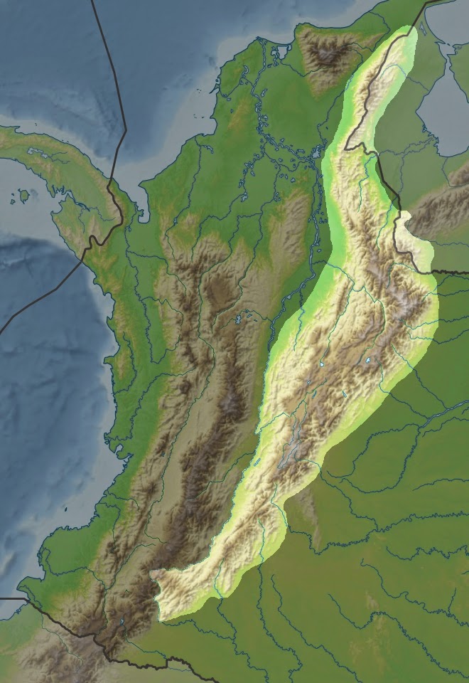 Geografía de Colombia (Colombia Geography) Cordilleras de Colombia