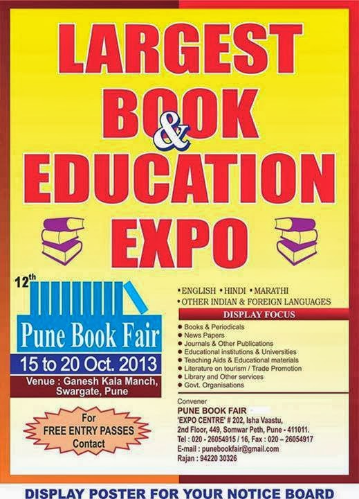 Oct 15th20th 12th Pune Book Fair Pune City Life