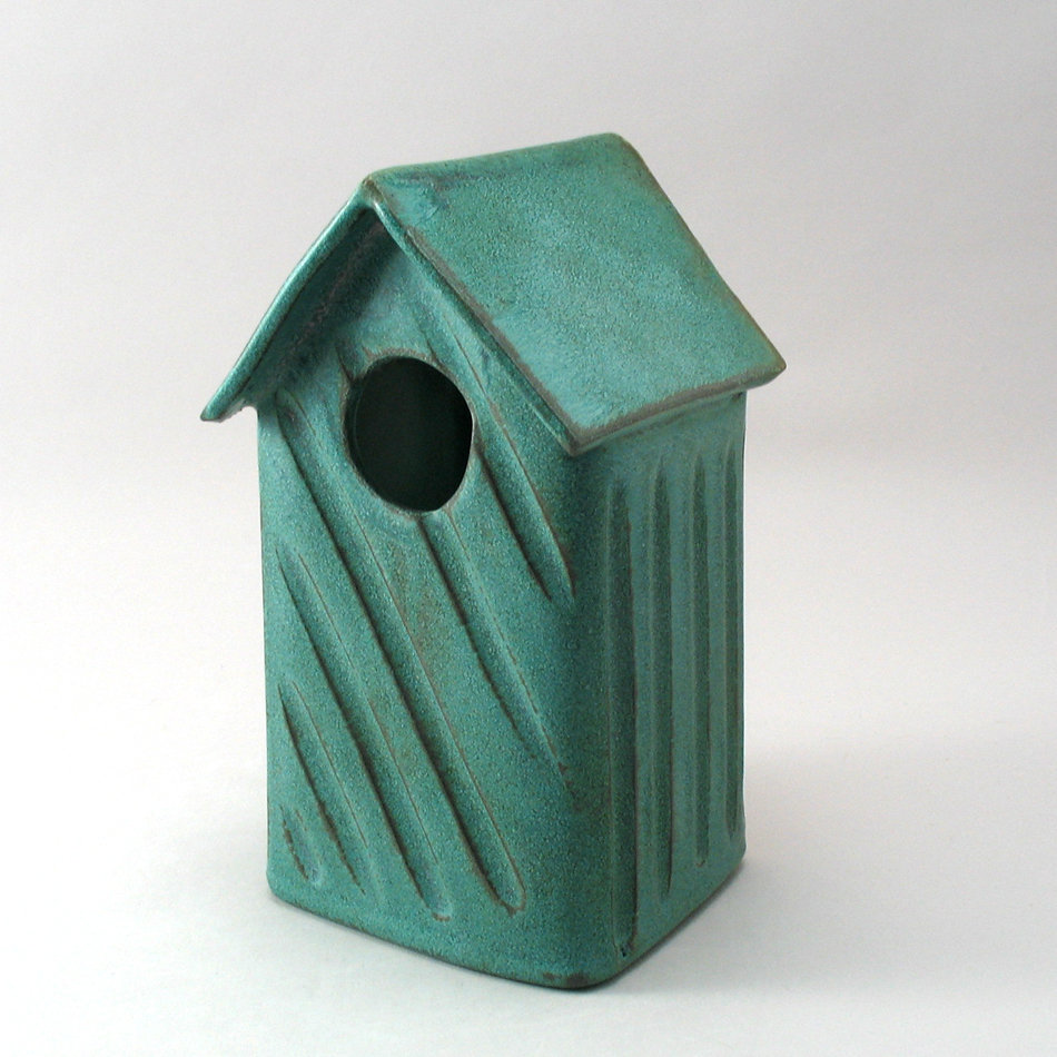 Bird In Everything Ceramic Birdhouse