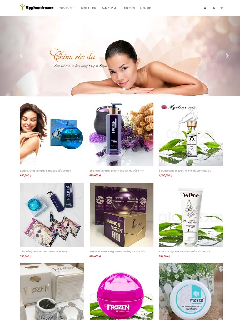 Templates blogspot bán hàng mỹ phẩm đơn giản chuẩn seo