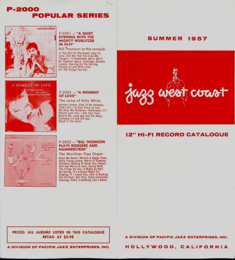 PACIFIC JAZZ / WORLD PACIFIC LABELOGRAPHY JWC ANTHOLOGY SERIES