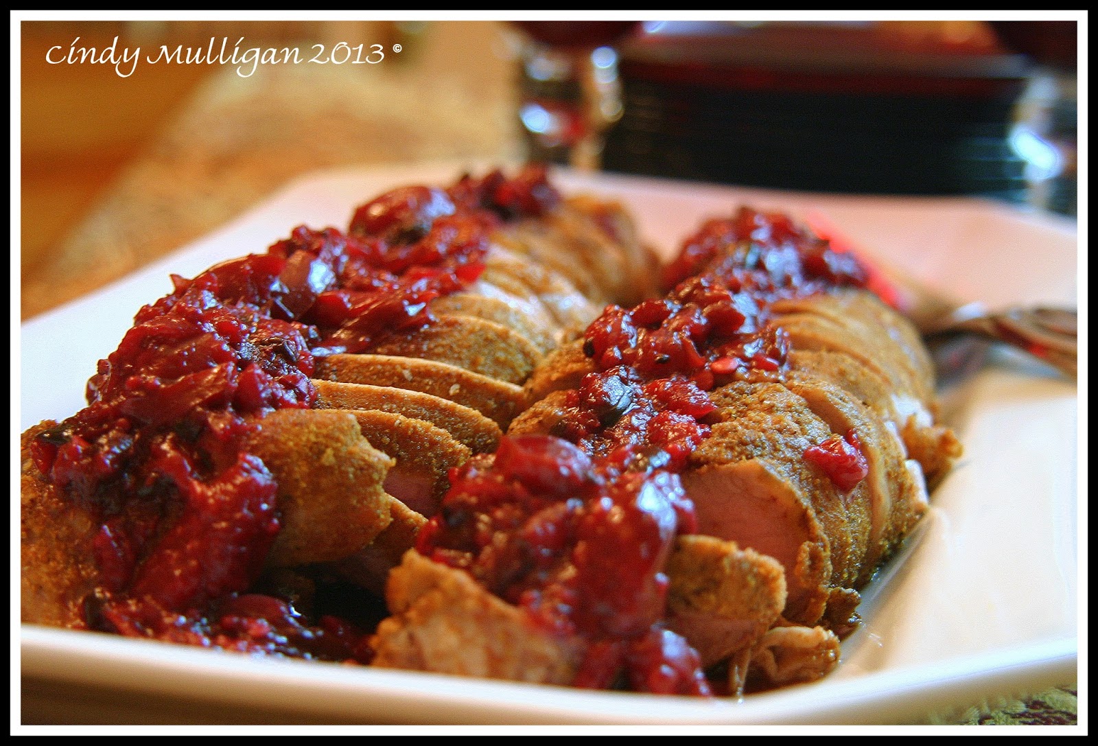 Gumbo Ya Ya Cumin Roasted Pork Tenderloin with Plum Chutney