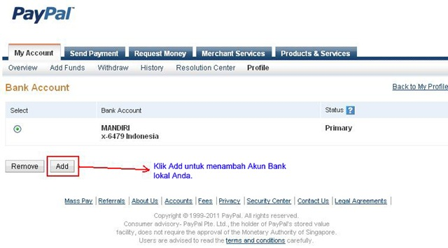 Cara mencairkan Paypal (Withdraw) ke Bank Lokal Indonesia 2