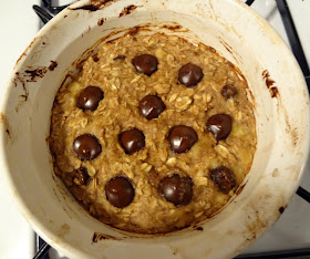 Chocolate Chip Cookie Baked Oatmeal
