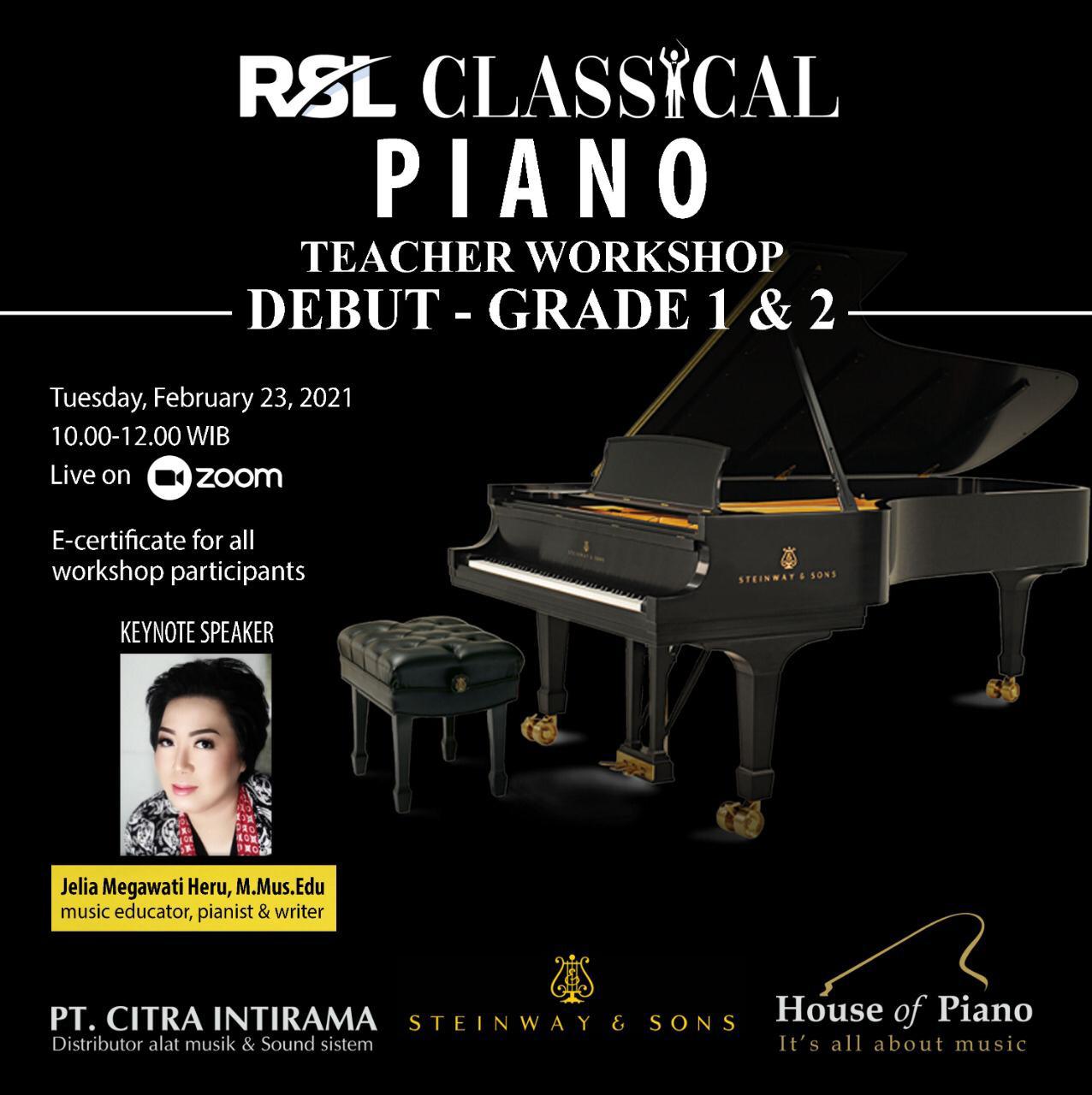 RSL CLASSICAL PIANO WORKSHOP