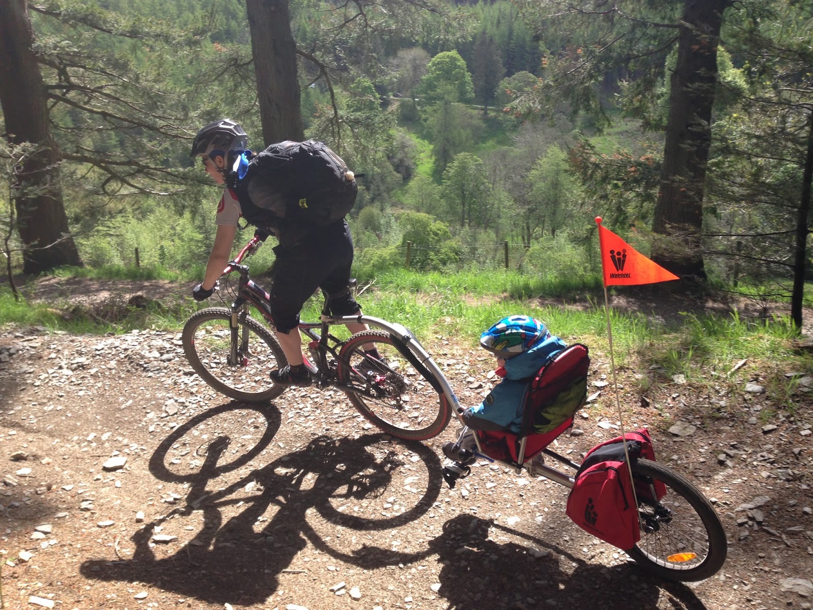 Kathel Adventures Mountain Biking with A Toddler