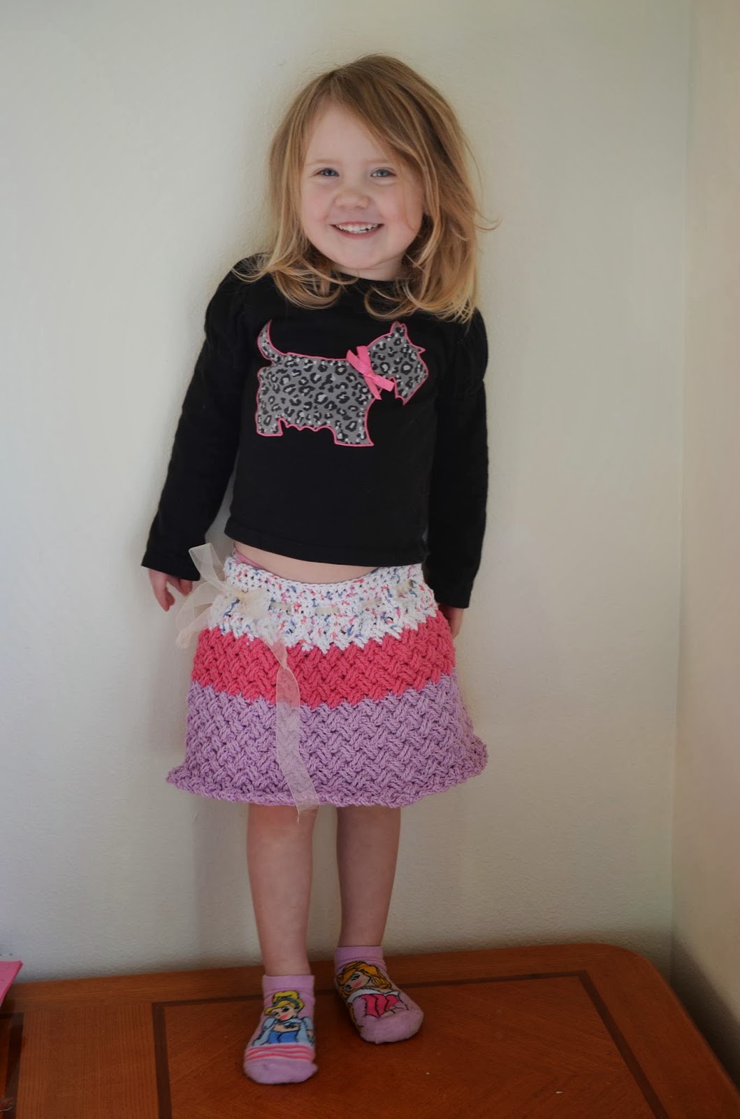 Diagonal Weave texture crochet skirt pattern