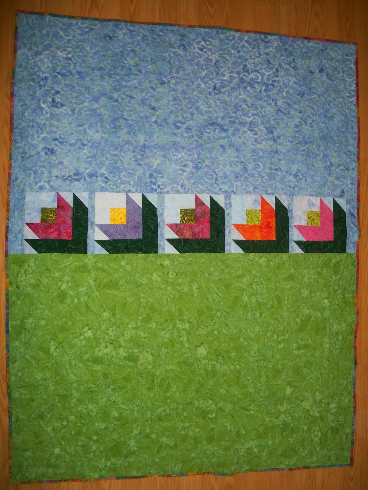 Sew Cook and Travel Local Quilt Shop 2013 BOM Quilt Finish