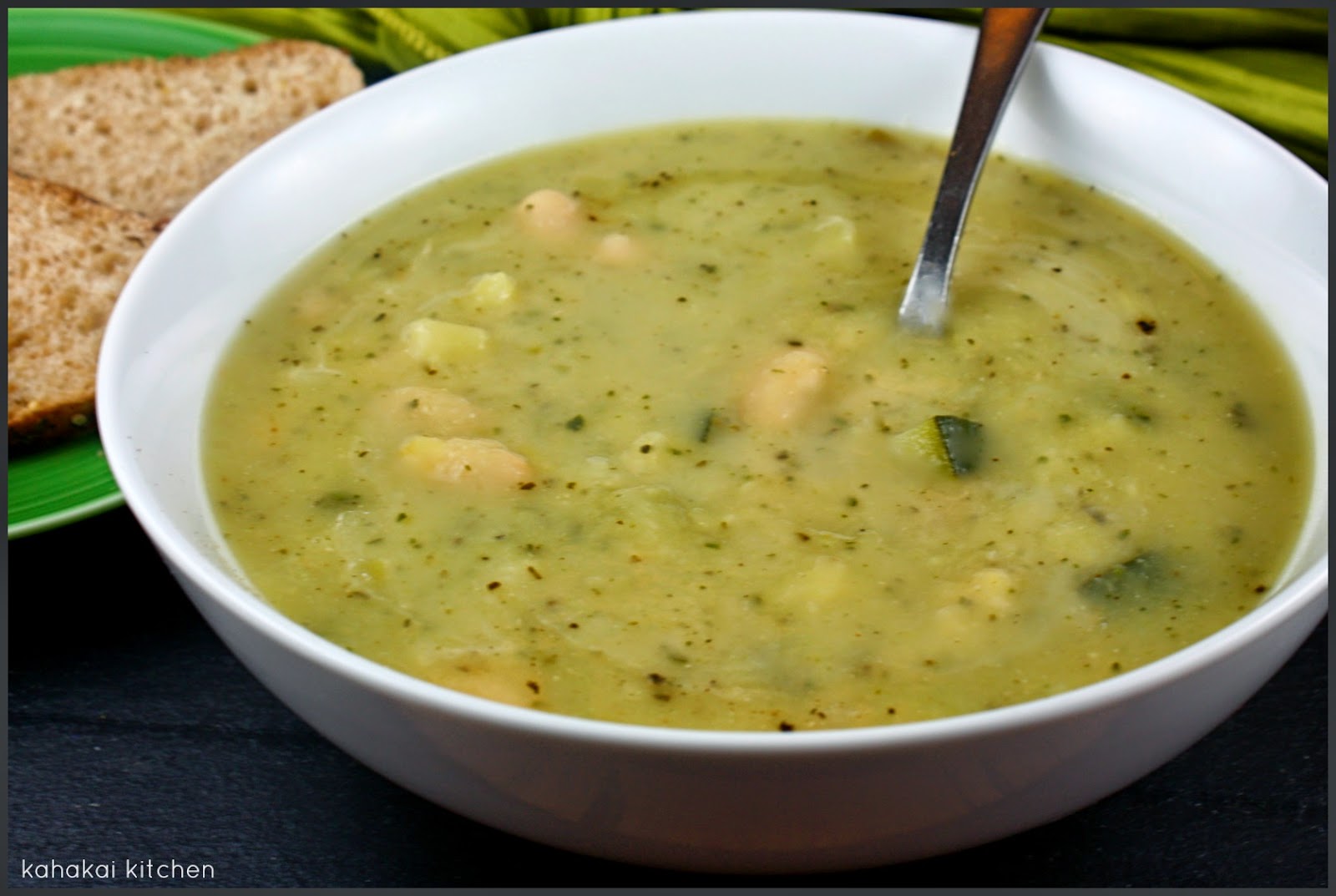 Kahakai Kitchen Leek, Zucchini & White Bean Soup for Blustery Spring