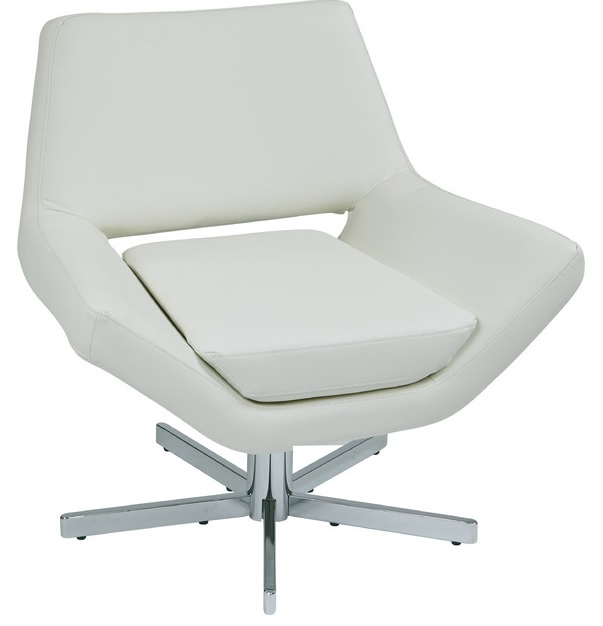 Leather lounge white office chair White office chairs white furniture for your office