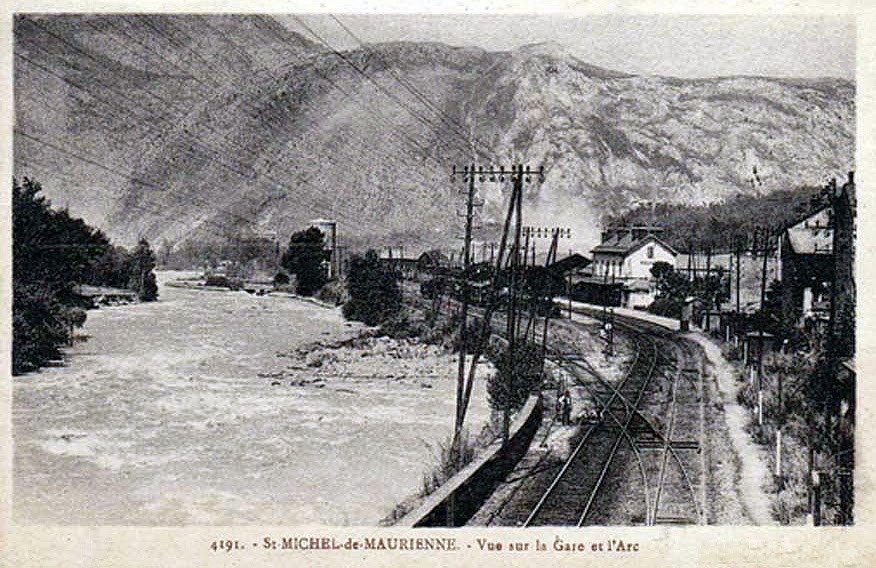 transpress nz trains in StMicheldeMaurienne station, France