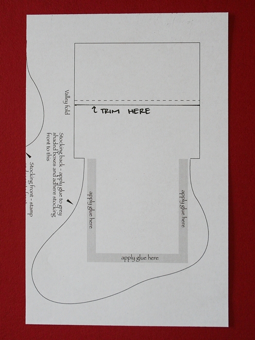 Paperlicious Designs Christmas Stocking Gift Card Holder Tutorial