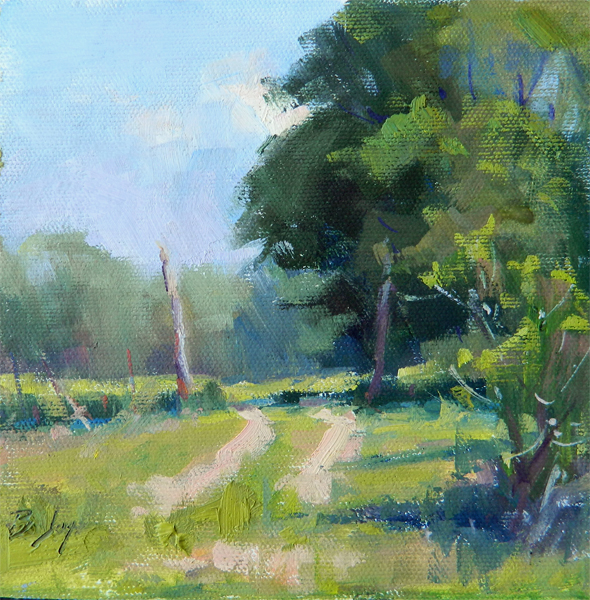 Landscape Artists International Day 23 Rural Austin Texas Dusk, plein