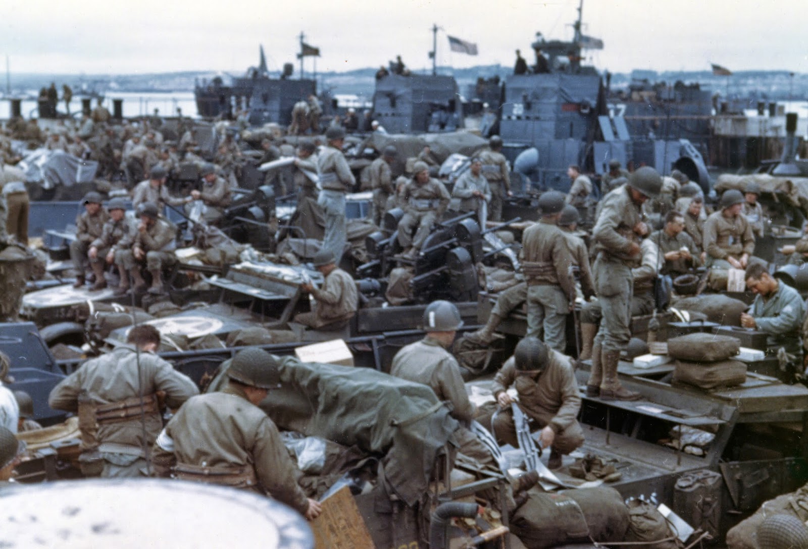 Color Photographs Of D Day And The Normandy Invasion In 1944 Vintage color-photographs-of-d-day-and-the-normandy-invasion-in-1944-vintage