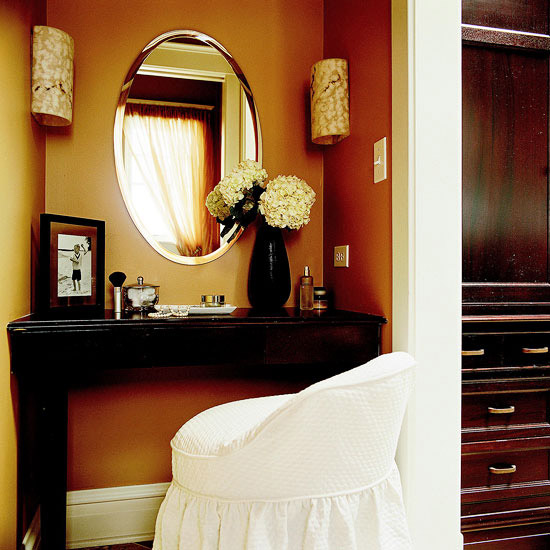 New Home Interior Design: Bathroom Makeup Vanity Ideas