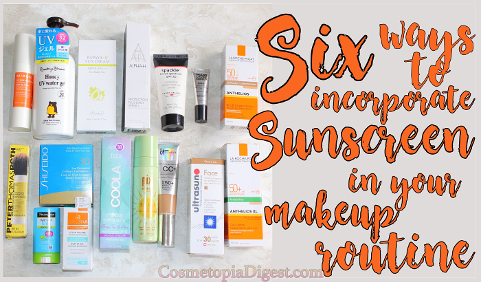 Six ways to incorporate sunscreen in your morning routine, without disturbing your makeup.
