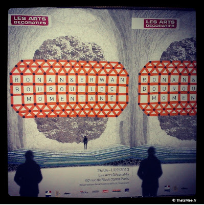Expo Ronan Erwan Bouroullec Momentané Arts Décoratifs Paris affiche métro