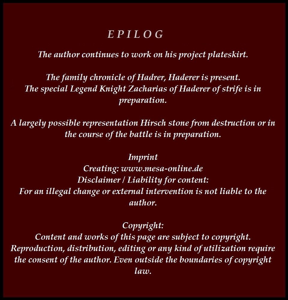 Sensation aus dem Mittelalter Epilog English