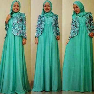 Kombinasi baju muslim terbaru, pashmina, cardi dan dress Kombinasi baju muslim terbaru, pashmina, cardi dan dress