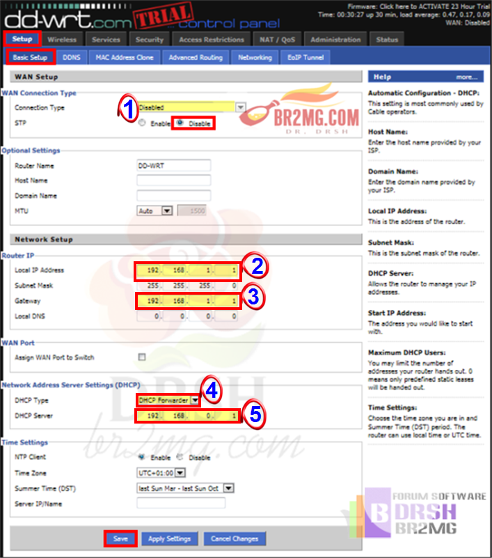 Pictures explain how settings bullet 2hp with wonderful software dd-wrt شرح اعدادات bullet 2hp مع السوفت وير dd-wrt