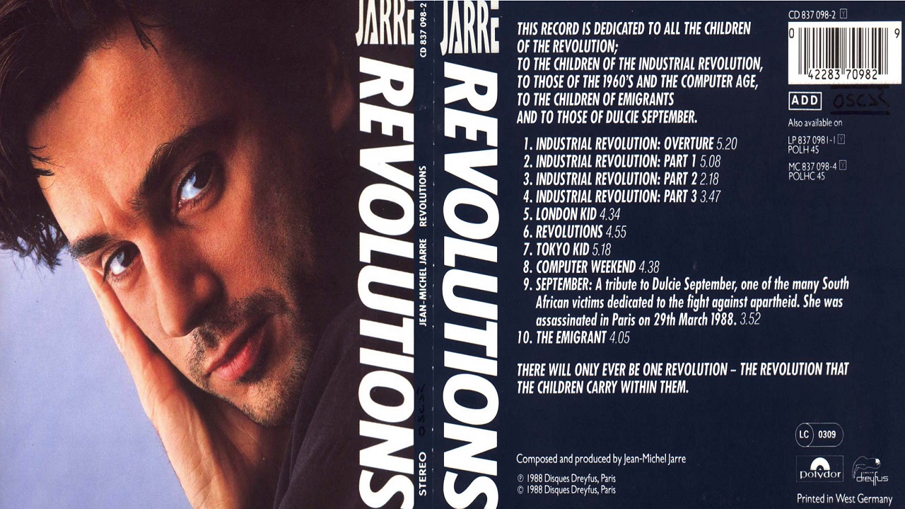 Jean michel jarre versailles 400. Jean Michel Jarre Revolutions 1988. Jean Michel Jarre 1988. Jean-Michel Jarre. Revolutions.