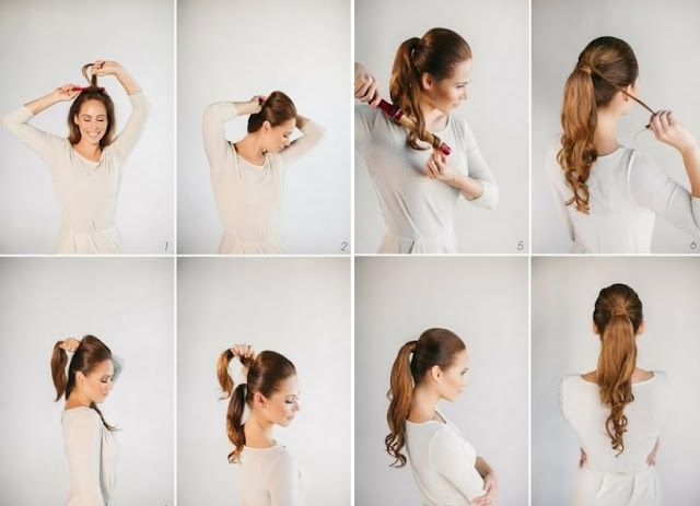 PEINADOS CON COLETAS FÁCILES by maquillajebellezamujer.blogspot.com