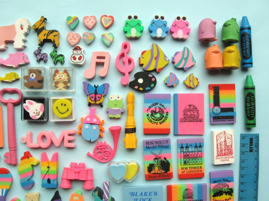 Bugs and Fishes by Lupin 80s Child My Eraser Collection!