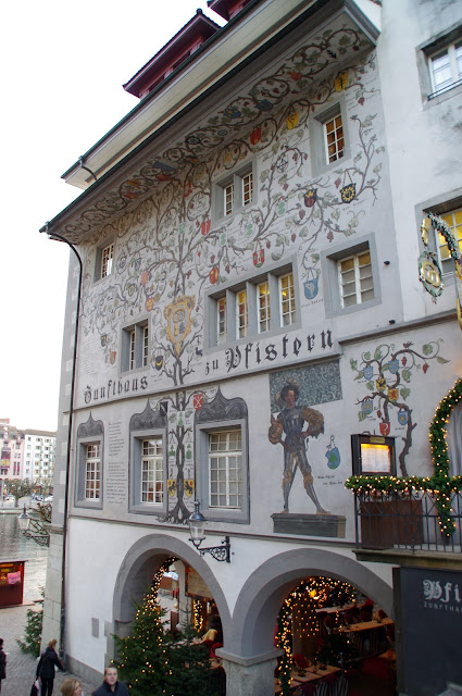 Buildings in Old Town Lucerne Switzerland