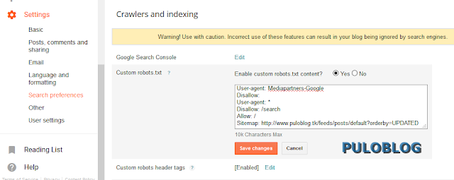 Cara Setting Robots.txt di Blog Agar SEO Friendly Cara Setting Robots.txt di Blog Agar SEO Friendly