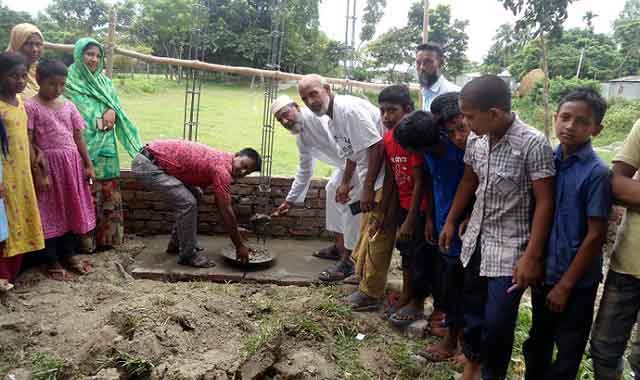 Inauguration of construction of Shaheed Minar at Bakshiganj বকশীগঞ্জে শহীদ মিনার নির্মাণ কাজের উদ্বোধন