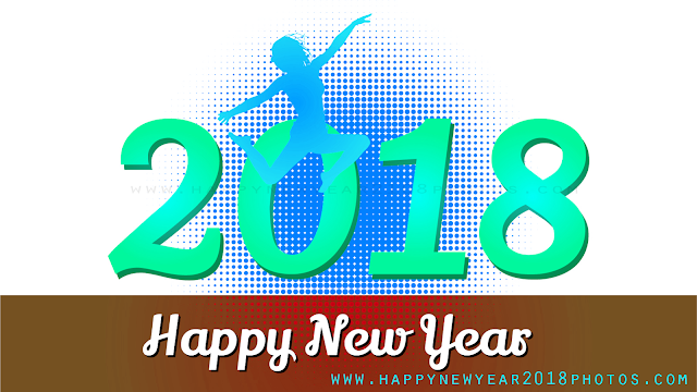 Happy new year 2018 free vector art download 