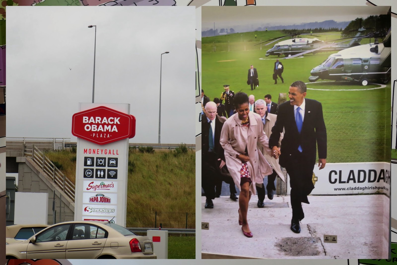 Dublin to Clare Ireland: Barack Obama Plaza