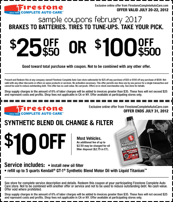 Free Promo Codes and Coupons 2023 Firestone Coupons