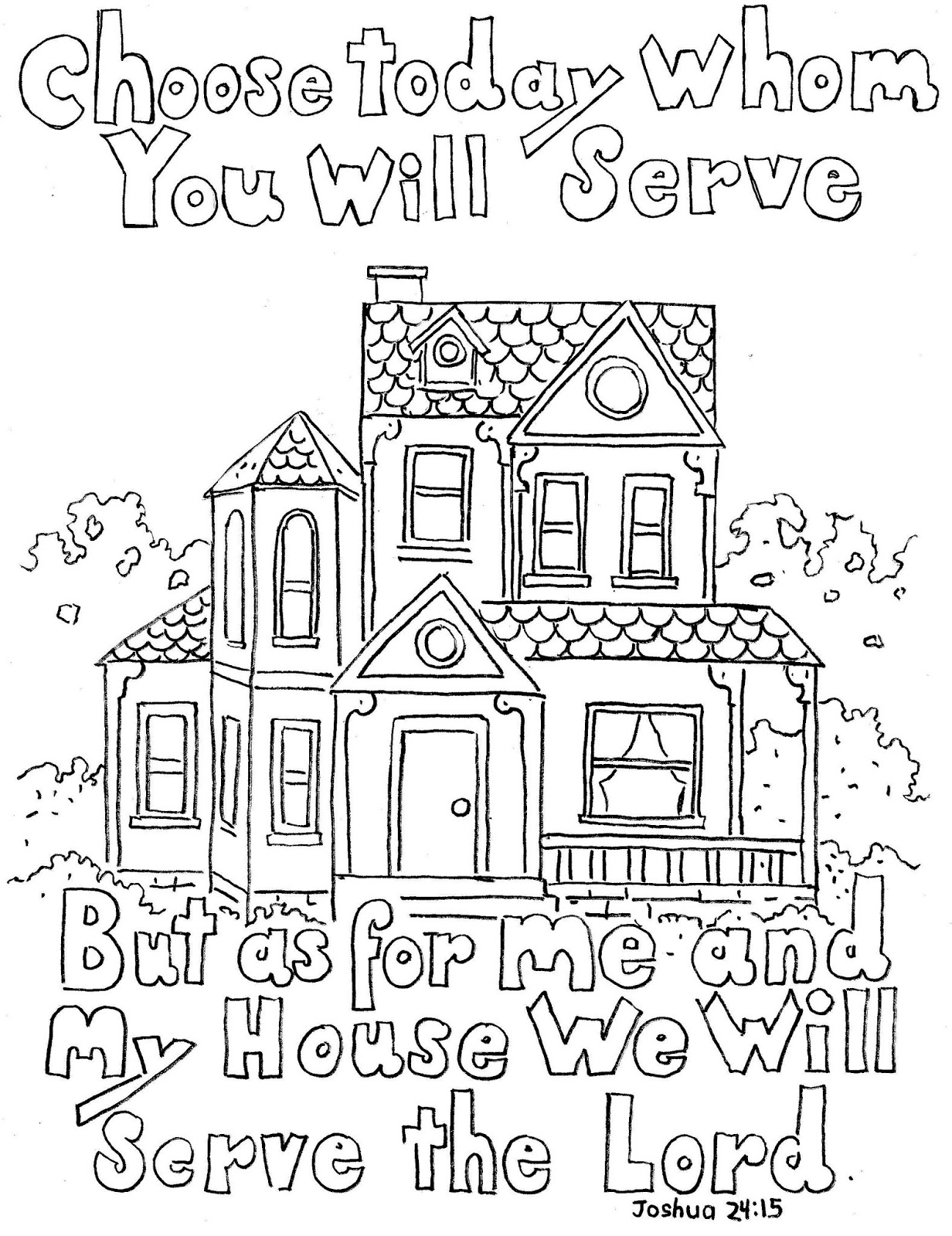 Free Printable As For Me And My House