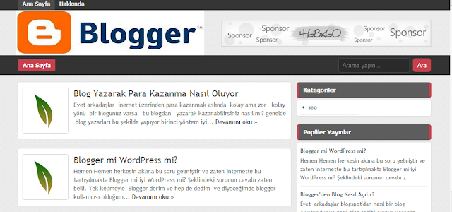En İyi Blogger Teması