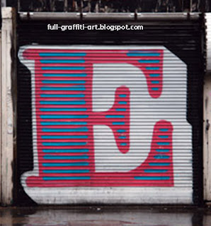 E On Alphabet graffiti 