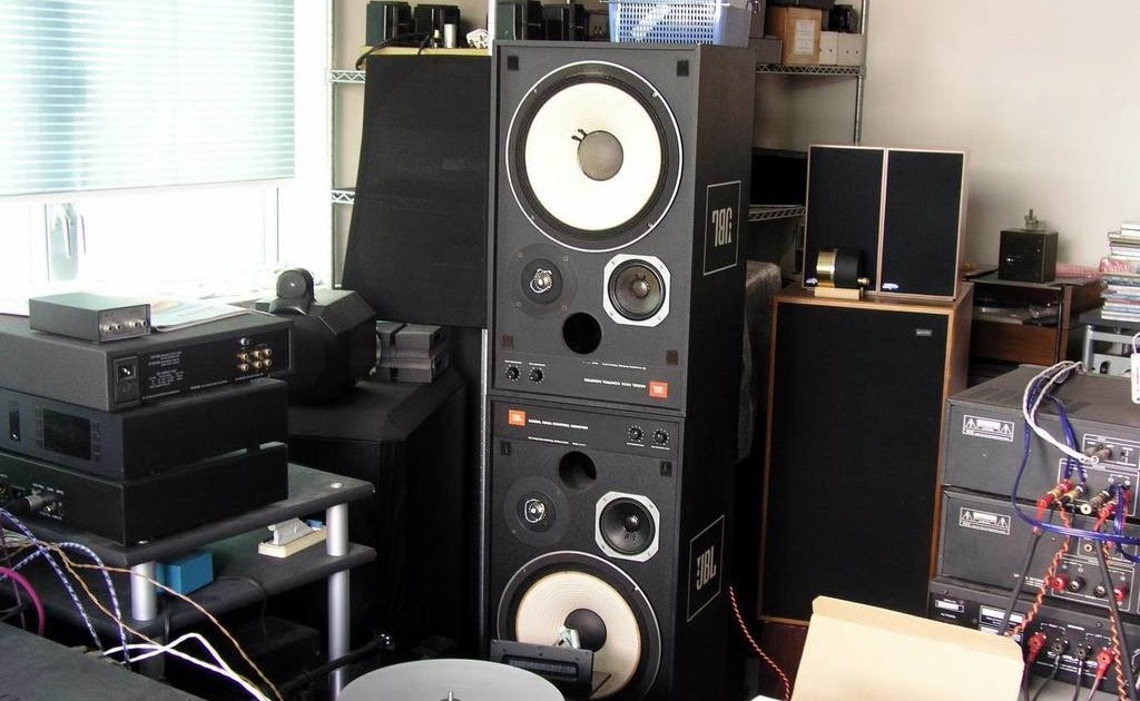 stacking studio monitors