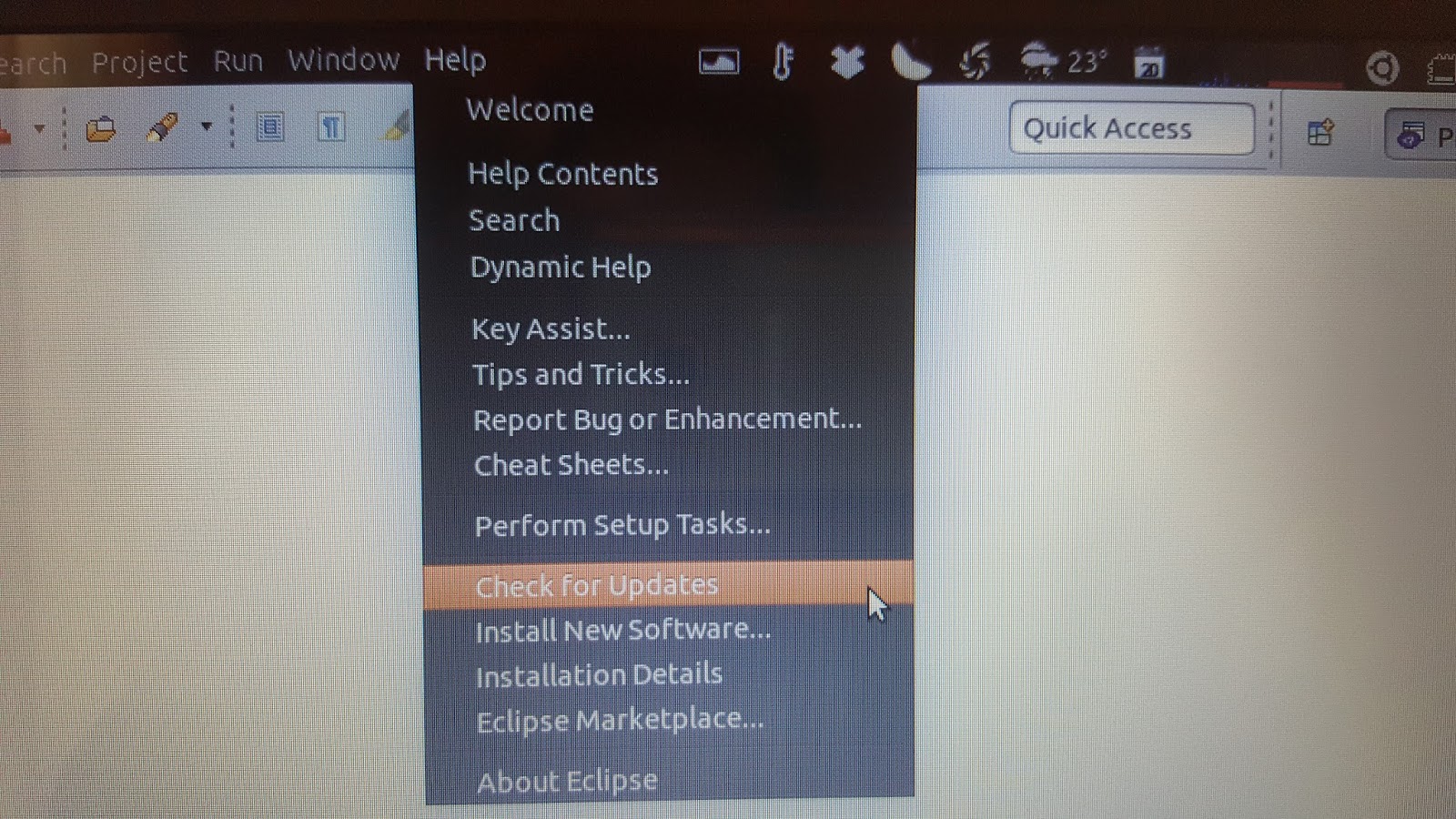 [[Solved]] How to Update Eclipse from Terminal or IDE in Ubuntu 12.04