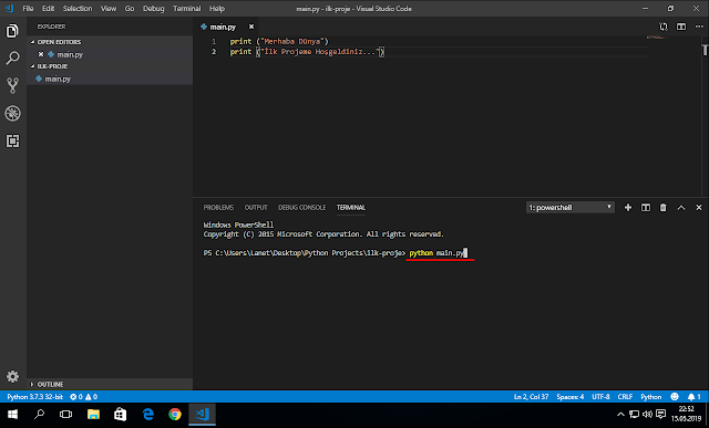 Python Hazırlık (Vscode ile Python Kullanımı) - Mustafa Sabri OĞUZ