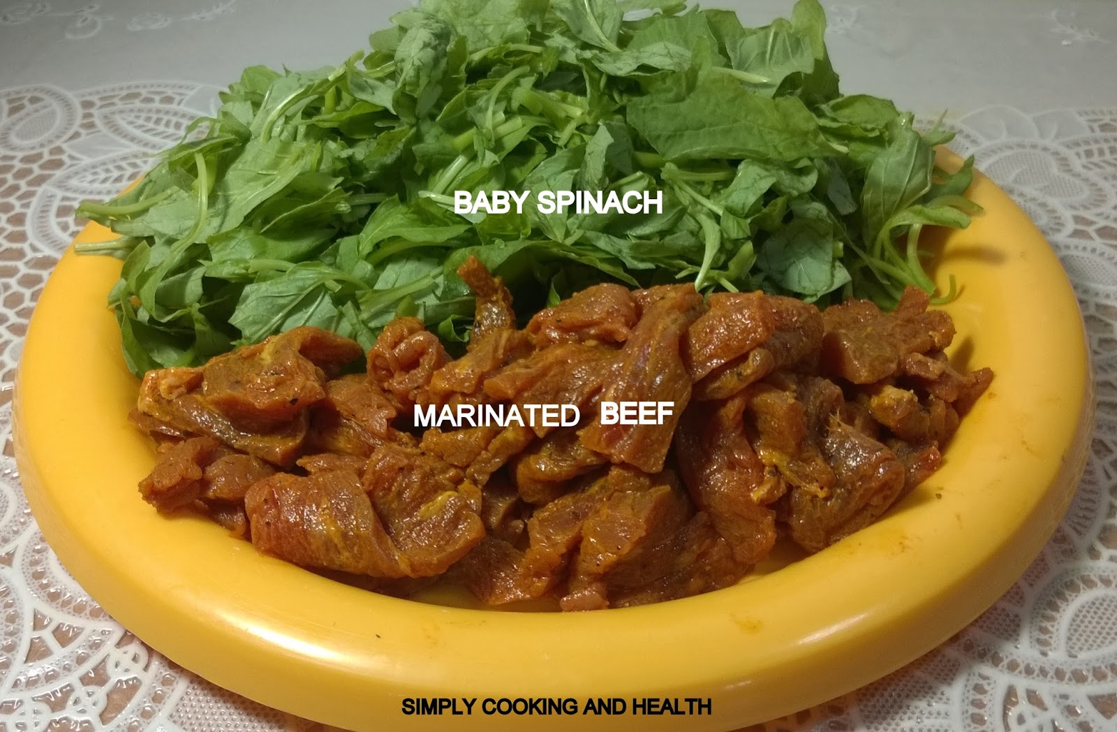 Simply Cooking and Health: Spicy beef soup with spinach
