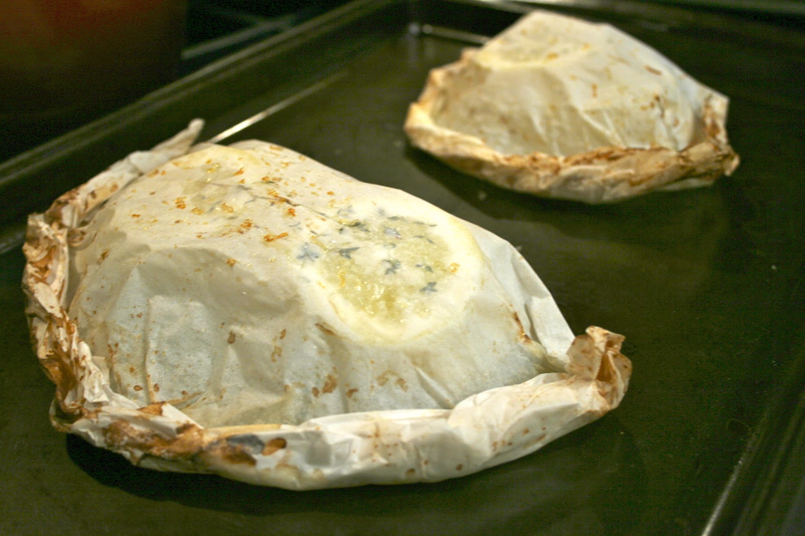 Wren's Rambles Sea Bass in Parchment Paper