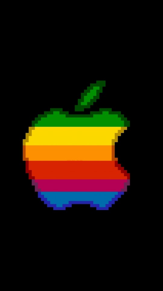 8bit Color Old Apple Logo  Android Best Wallpaper